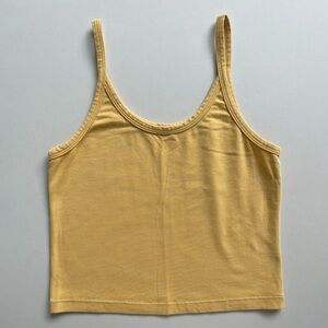 ARQ CROP TANK TOP — Buttercup, Large